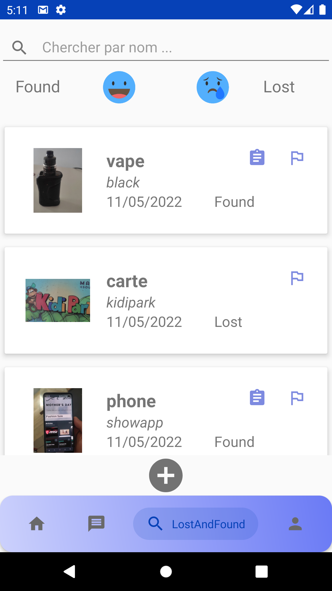 Lost & Found - Profil